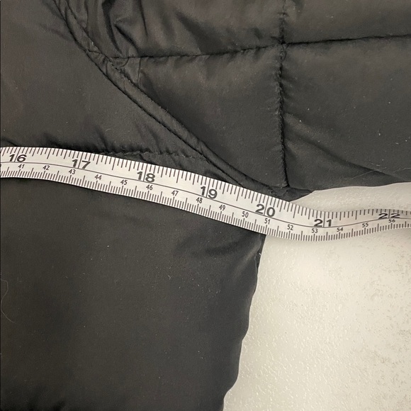 Parka Black Quilted Puffer Jacket With Detachable Hood Wind Water Resistant Sz S - Picture 12 of 16